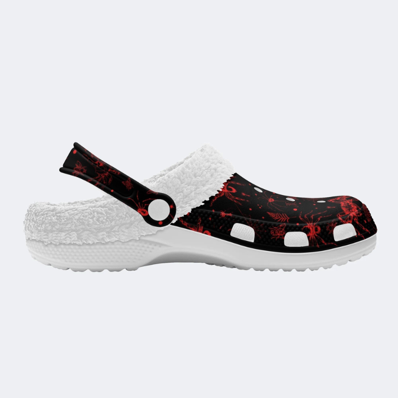 Red Spider And Moth Print Slippers/Sandals Factory Direct Sales