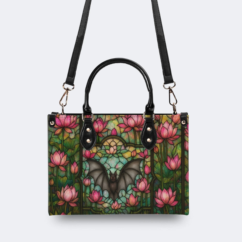 Retro Bats And Lotus Handbag Factory Direct Sales_02
