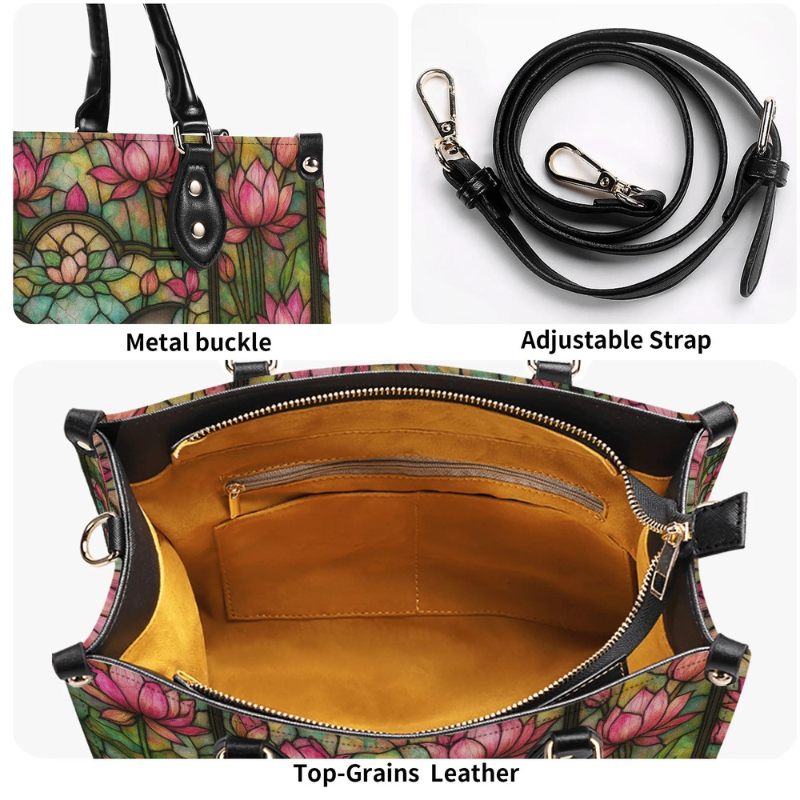 Retro Bats And Lotus Handbag Factory Direct Sales_12