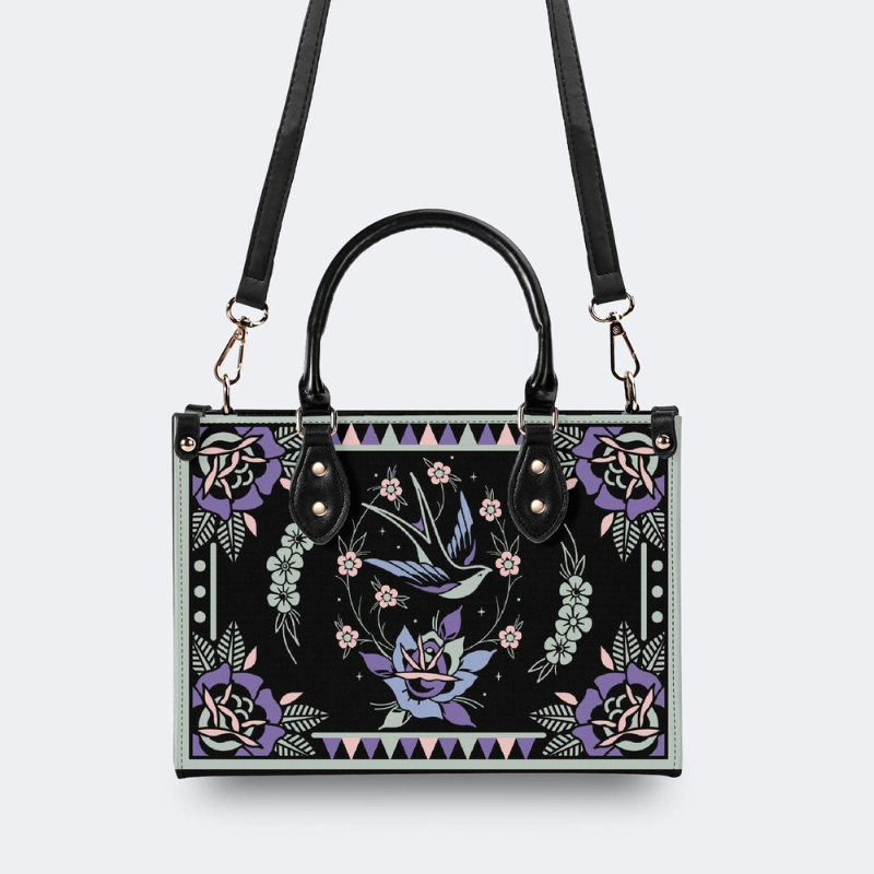 Retro Bird Print Handbag Factory Direct Sales_02