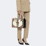 Retro Black Dragon Print Handbag Factory Direct Sales_09