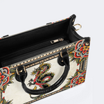Retro Black Dragon Print Handbag Factory Direct Sales_11