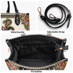 Retro Black Dragon Print Handbag Factory Direct Sales_12