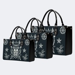 Retro Black Panther And Bow And Arrow Print Handbag_13