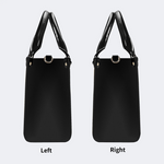 Retro Black Panther And Dagger Print Handbag_04