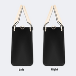 Retro Black Panther And Dagger Print Handbag_05