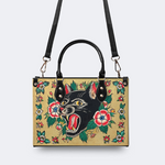 Retro Black Panther Head Print Handbag Factory Direct Sales_02