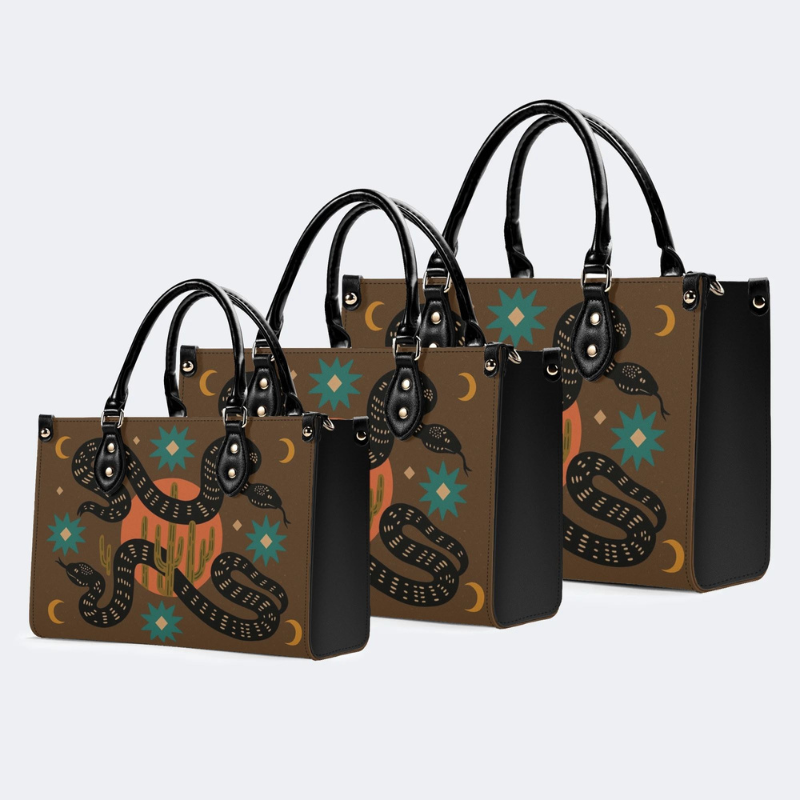 Retro Double Snakes And Starry Sky Handbag_13