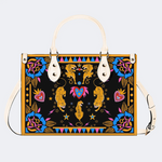 Retro Five Tigers Print Handbag Factory Direct Sales_01
