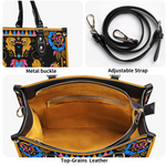 Retro Five Tigers Print Handbag Factory Direct Sales_12