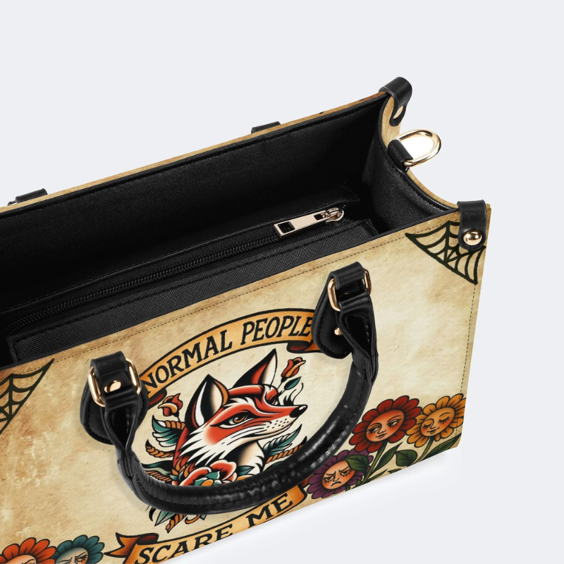 Retro Fox Head Print Handbag Factory Direct Sales