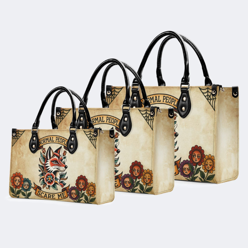 Retro Fox Head Print Handbag Factory Direct Sales