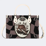 Retro Roaring Tiger Print Handbag Factory Direct Sales
