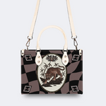 Retro Roaring Tiger Print Handbag Factory Direct Sales