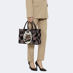 Retro Roaring Tiger Print Handbag Factory Direct Sales