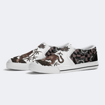 Retro Roaring Tiger Print Slip On Shoes_01