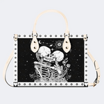 Retro Skull Lovers Print Handbag Factory Direct Sales_01