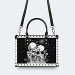 Retro Skull Lovers Print Handbag Factory Direct Sales_02