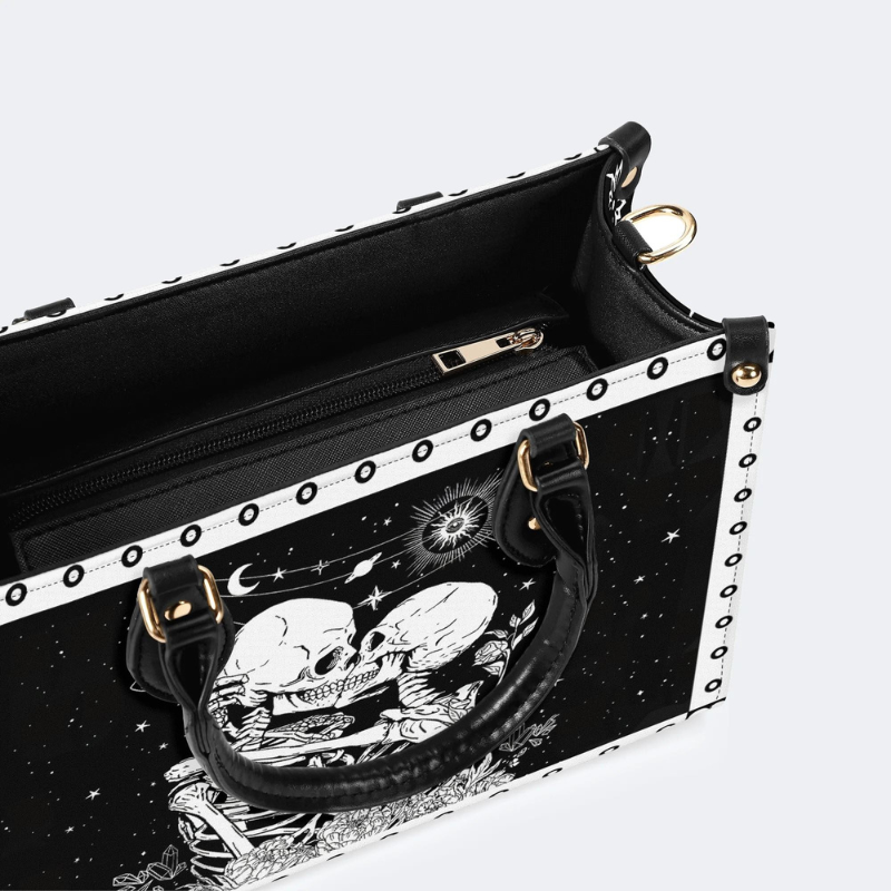 Retro Skull Lovers Print Handbag Factory Direct Sales_11