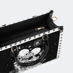 Retro Skull Lovers Print Handbag Factory Direct Sales_11