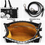 Retro Skull Lovers Print Handbag Factory Direct Sales_12