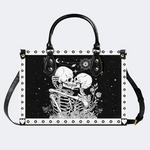 Retro Skull Lovers Print Handbag Factory Direct Sales