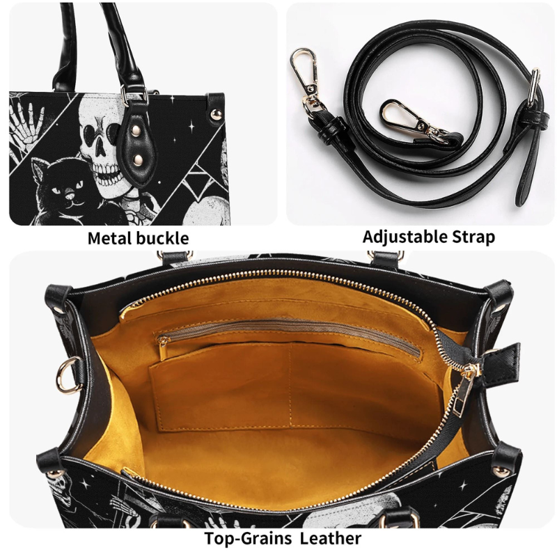 Skeleton And Kitten Handbag Factory Direct Sales_12