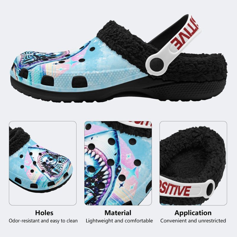 Skeleton Devoured By Shark Slippers/Sandals