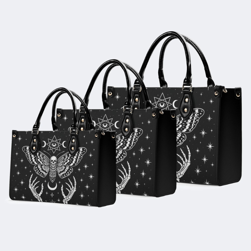 Skeleton Hands and Death Moths Handbag Factory Direct Sales_13