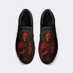 Skeleton Holding A Night Light Slip On Shoes_05