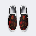 Skeleton Holding A Night Light Slip On Shoes