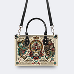 Skeleton King Print Handbag Factory Direct Sales