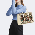 Skeleton King Print Handbag Factory Direct Sales