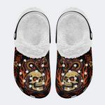 Skull And Snake Print Slippers/Sandals
