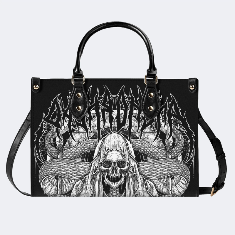 Skull Grim Reaper And Snake Handbag Factory Direct Sales