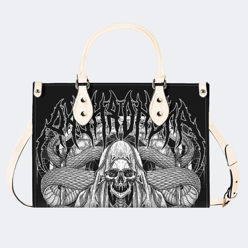 Skull Grim Reaper And Snake Handbag Factory Direct Sales