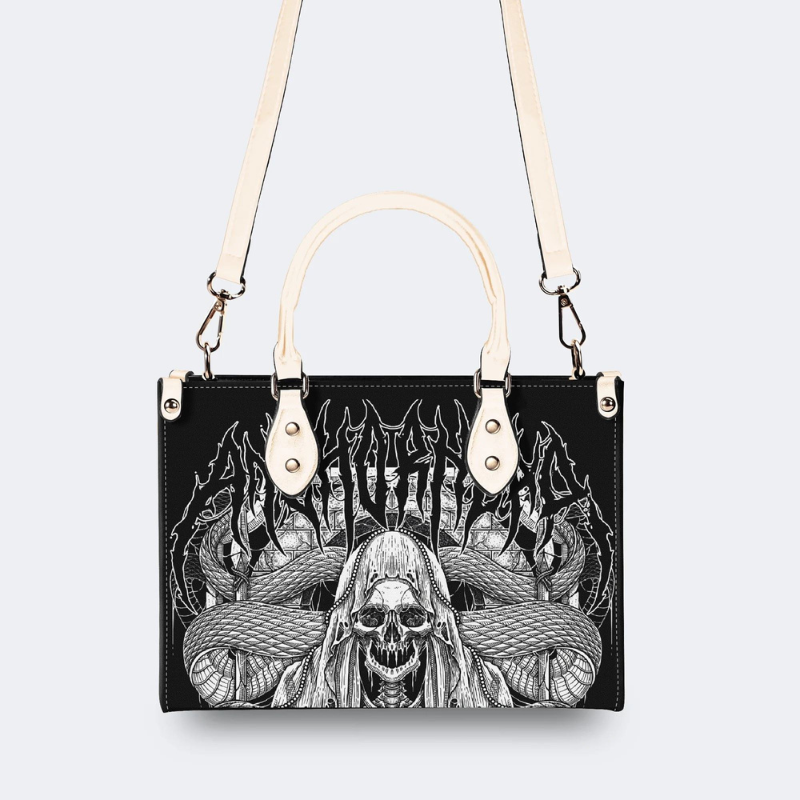 Skull Grim Reaper And Snake Handbag Factory Direct Sales