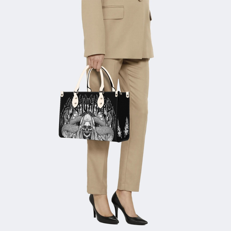 Skull Grim Reaper And Snake Handbag Factory Direct Sales