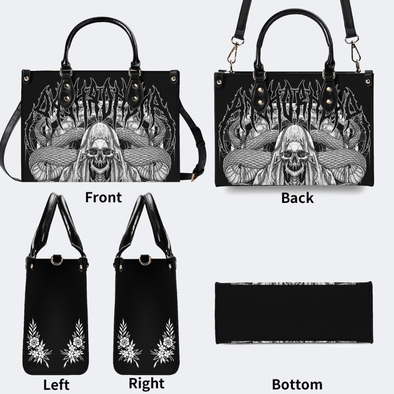 Skull Grim Reaper And Snake Handbag Factory Direct Sales