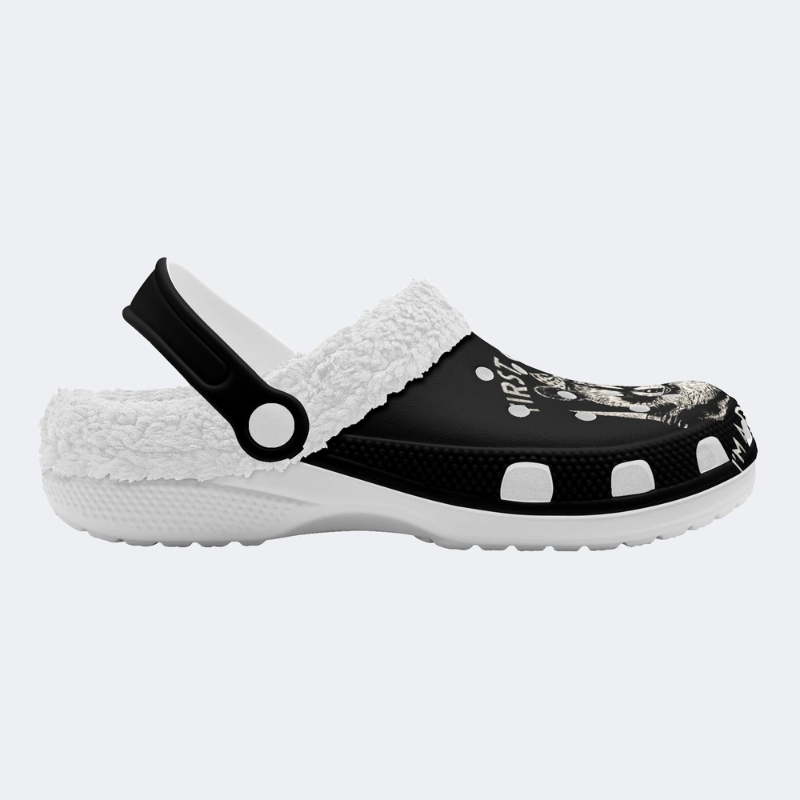 Small Animal Holding A Knife Slippers/Sandals