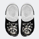 Small Animal Holding A Knife Slippers/Sandals