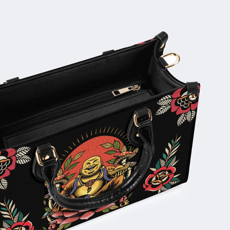 Smiling Buddha Print Handbag Factory Direct Sales