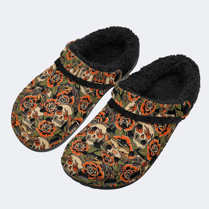 Snake, Tiger And Skull Print Slippers/Sandals