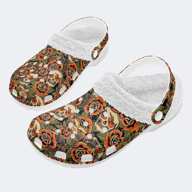 Snake, Tiger And Skull Print Slippers/Sandals