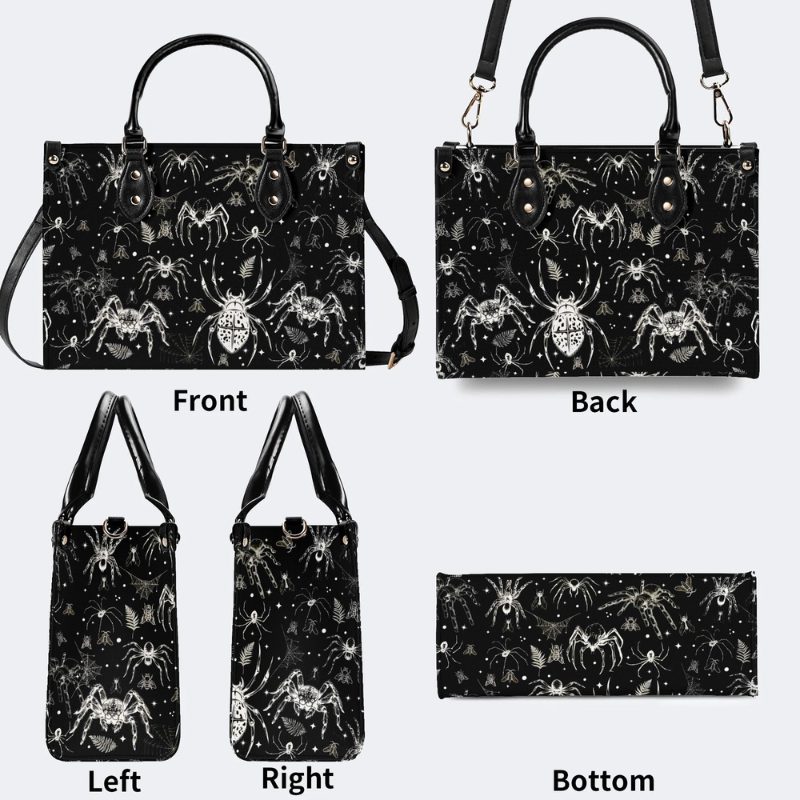 Spider And Moth Print Handbag Factory Direct Sales