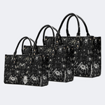 Spider And Moth Print Handbag Factory Direct Sales