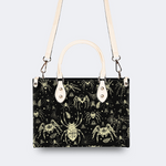 Spider And Moth Print Handbag Factory Direct Sales