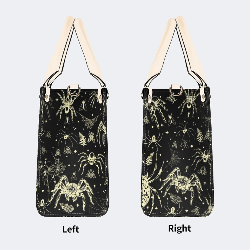 Spider And Moth Print Handbag Factory Direct Sales