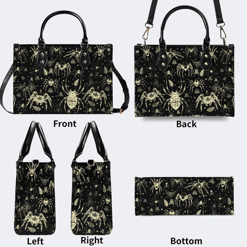Spider And Moth Print Handbag Factory Direct Sales