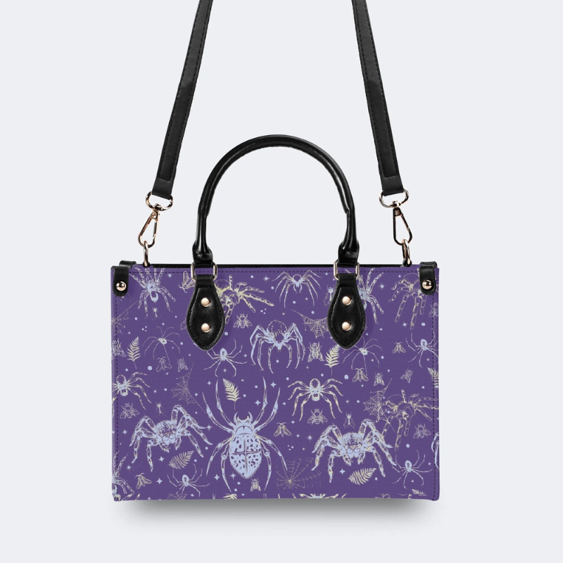 Spider And Moth Print Handbag Factory Direct Sales